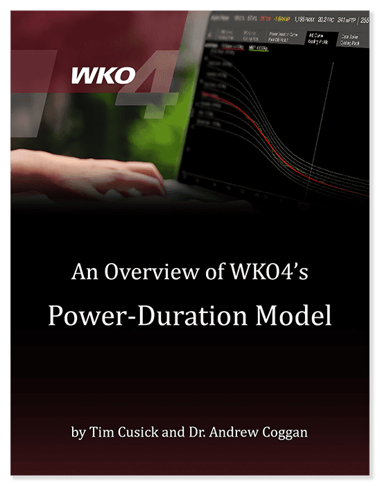 Overview of WKO4's Power-Duration Model